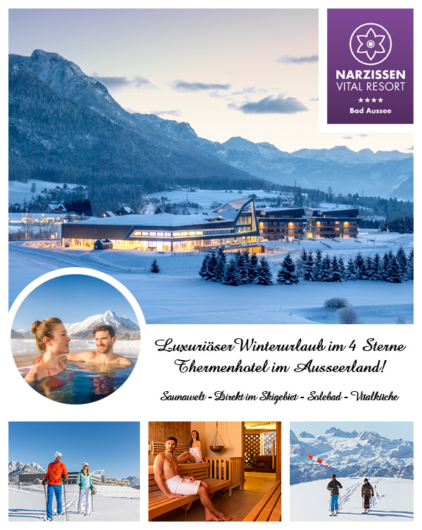 Narzissen Vital Resort Bad Aussee - Winterurlaub Thermenhotel Ausseerland Steiermark