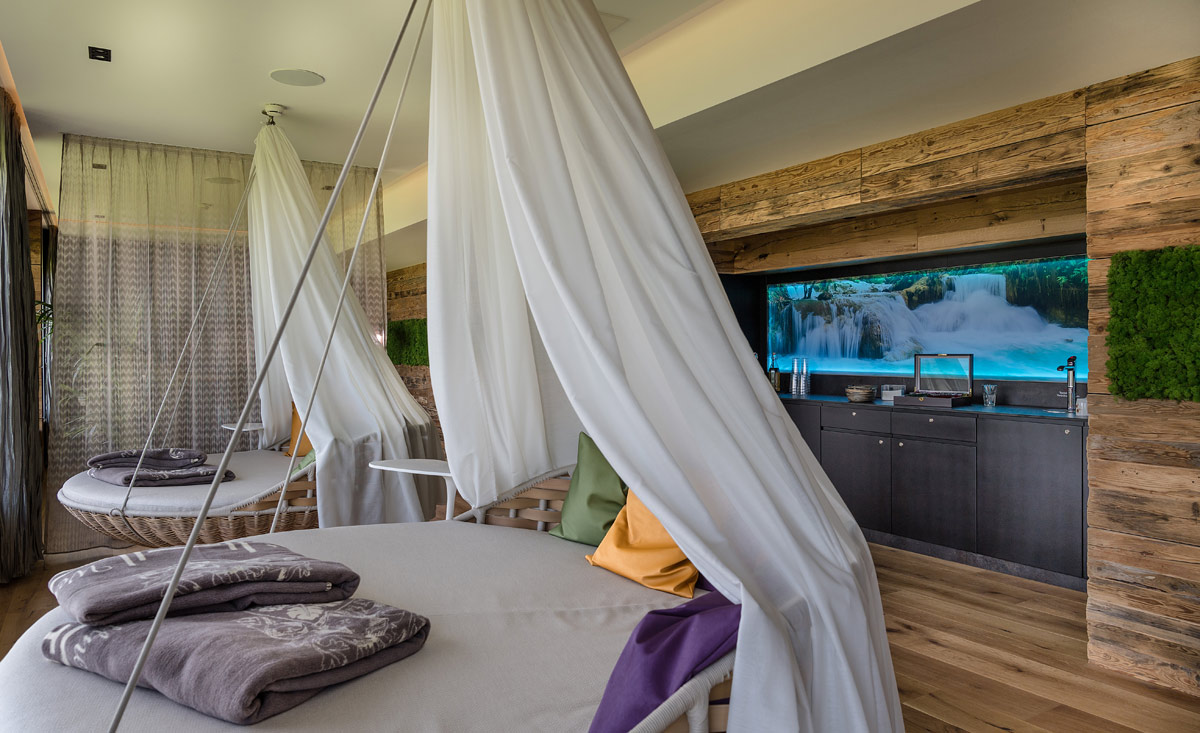Hängebett zum entspannen im Hotel Winzer